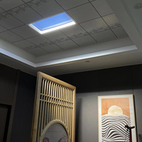 Puits de lumière artificiel tendance avec angle de soleil optimal à 45 °, simulation de ciel bleu clair pour un éclairage de rythme circadien centré sur l'humain
