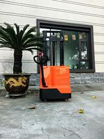 Chariot élévateur électrique autoporté 2 tonnes, robuste, à levage élevé, avec déplaceur latéral hydraulique, batterie au plomb-acide, certifié CE