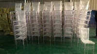 Chaise Napoléon moderne en résine blanche avec joint en bambou pour mariage, en plastique PC, pour hôtel, banquet, salle à manger, événement, restaurant, mobilier
