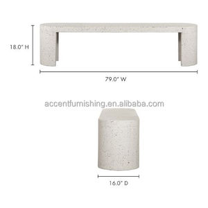 Grandes chaises longues communes pour <span class=keywords><strong>jardin</strong></span> extérieur Bancs en béton pour la maison GRC - Product Image 6
