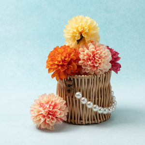Three-dimensional Floral Dahlia Silk Flower Trendy <b>Photo</b> <b>Prop</b> for <b>Weddings</b> Outdoor Festivals Perfect Creating Atmospheric Accent - Product Image 4