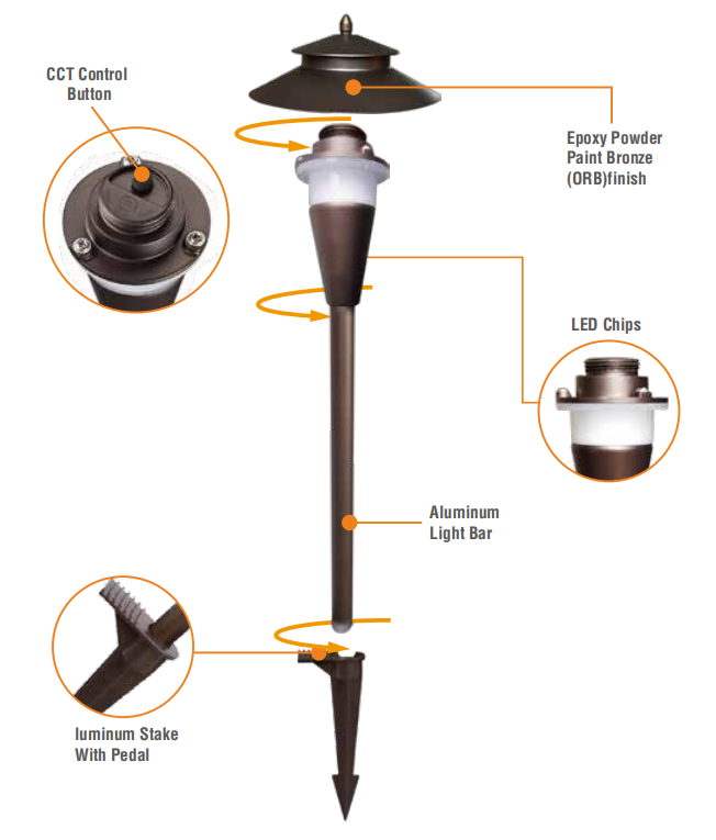 landscape lighting pathway lights