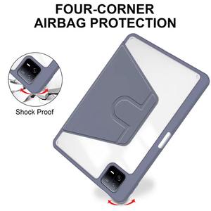 Funda de soporte de cuero giratorio de 360 ° para <span class=keywords><strong>Xiaomi</strong></span> 6/Redmi <span class=keywords><strong>Pad</strong></span> 10,6 "/<span class=keywords><strong>iPad</strong></span> Air <span class=keywords><strong>5</strong></span>, funda acrílica a prueba de golpes, soporte multidispositivo - Product Image 4