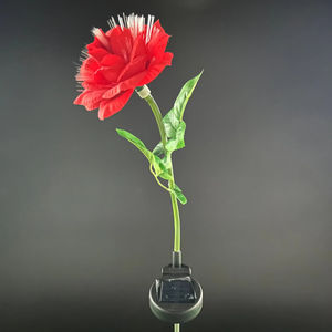 Çok-renk değiştiren LED Fiber ışık güneş bahçe ışıkları IP65 romantik gül manzara festivaller için çiçek dekorasyonu su geçirmez - Product Image 4