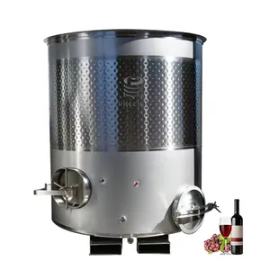 Produsen tangki fermentasi baja tahan karat bejana fermentasi anggur terbuka dengan forklift