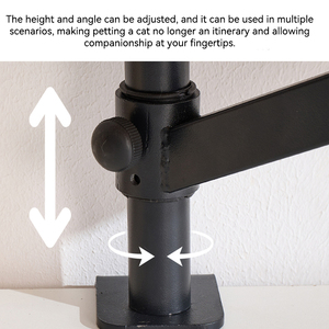 Nueva <span class=keywords><strong>Cama</strong></span> Flotante de Doble Capa para Gatos, Ajustable en Altura, Ahorra Espacio, de Ratán y Madera Sólida para Interiores - Product Image 5