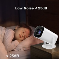 Proyector Portátil Compacto HD 720P Android 11 LED 150 Lúmenes con WiFi6/BT5.4 y Corrección Trapezoidal Automática para Dormitorio Infantil