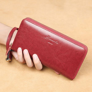 AndoBag Long Wallets for Women Soft Genuine Cow <b>Leather</b> Coin Purse Fashion Large Capacity Zipper Wallet Clutch <b>Phone</b> <b>Bag</b> - Product Image 2