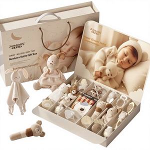 Set de Regalo de 20 Sonajeros <span class=keywords><strong>para</strong></span> Bebés Recién Nacidos, <span class=keywords><strong>Juguetes</strong></span> de Peluche Orgánicos Libres de BPA, Caja de <span class=keywords><strong>Juguetes</strong></span> Sensoriales <span class=keywords><strong>para</strong></span> Bebés de 0 a <span class=keywords><strong>6</strong></span> <span class=keywords><strong>Meses</strong></span>, Regalo <span class=keywords><strong>para</strong></span> Baby Shower - Product Image 1