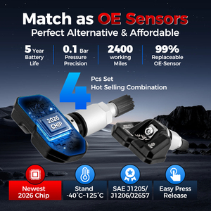 4 PCS/LOT TSENSOR-05S (315MHz + 433MHz) Sensor del sistema de monitoreo de neumáticos 2 en 1 Sensor RF de doble frecuencia - Product Image 2