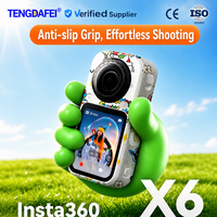 TENGDAFEI Kompatibel Insta360 X6 3M Vinyl Skin Wrap-Tahan Air Anti Gores Bebas Residu Aksesoris Kamera Panorama