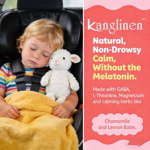 Mélange de vitamines apaisant sans sucre pour enfants, marque privée, supplément de magnésium à base de plantes pour la relaxation nocturne et le bien-être cérébral - Product Image 5