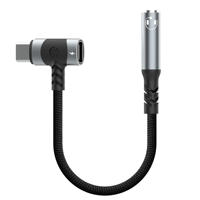Adaptateur USB-C vers prise jack 3,5 mm pour écouteurs et chargeur 2-en-1, avec prise micro auxiliaire de type C, et dongle de cryptage à charge rapide PD 100W.