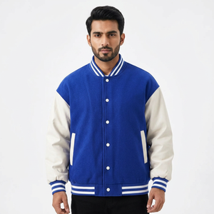 2025 Wholesale Custom New <b>Men</b> Baseball Jacket Oversized varsity Jacket High Quality Custom Print Varsity Jacket for <b>Men</b> - Product Image 1
