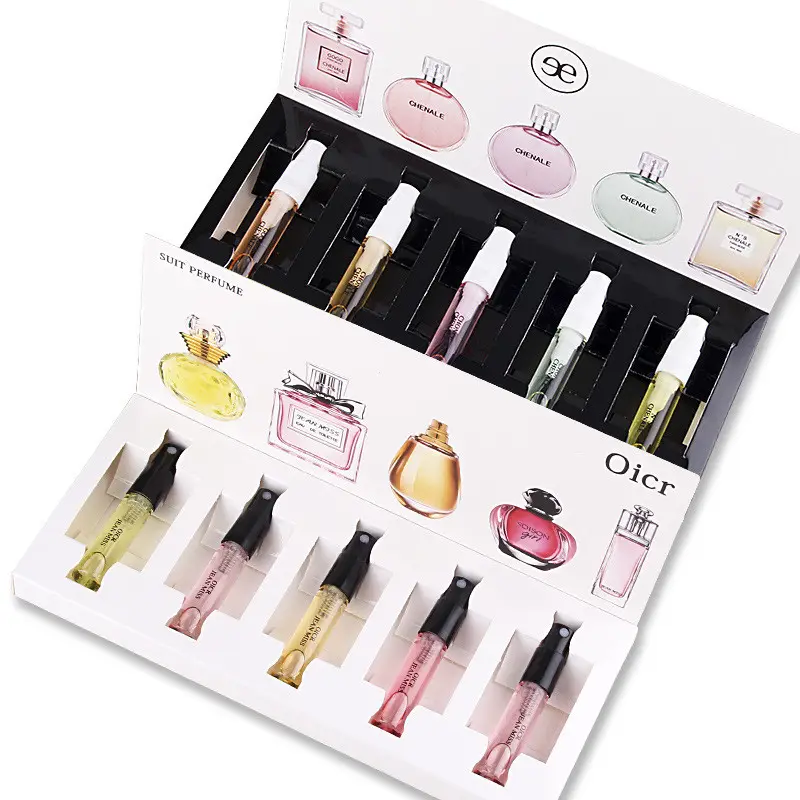Conjunto de perfume feminino com caixa, 1 conjunto de perfume para mulheres, óleo para água, perfume, fragrância feminina, flor, frutas
