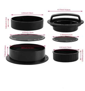 Prensa para Hamburguesas <span class=keywords><strong>de</strong></span> Plástico Resistente y Ecológica, Antiadherente, Apta para Lavavajillas, Molde para <span class=keywords><strong>Carne</strong></span>, Herramienta para Uso Doméstico y en Restaurantes, Parrilla para Barbacoa - Product Image 4