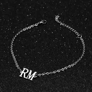 Bracciale a catena in acciaio al titanio con lettere KPOP <span class=keywords><strong>TAEHYUNG</strong></span> JUNGKOOK RM JIMIN J-HOPE SUGA JIN, accessorio gioiello da polso, regalo di compleanno per i fan - Product Image 6