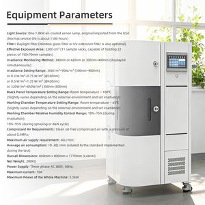 Machine d'essai de lumière au xénon - Équipement d'essai de résistance aux intempéries de haute précision pour l'évaluation de la résistance aux <span class=keywords><strong>UV</strong></span> des matériaux dans la fabrication de polymères - Product Image 4