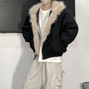 Manteau en Coton à Capuche Ample avec Col en Fourrure pour Homme, Idéal pour la <span class=keywords><strong>Montagne</strong></span>, Vente en Gros, Meilleures Ventes - Product Image 3