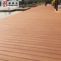 Plancher de piscine de terrasse en bois composite en plastique de qualité supérieure