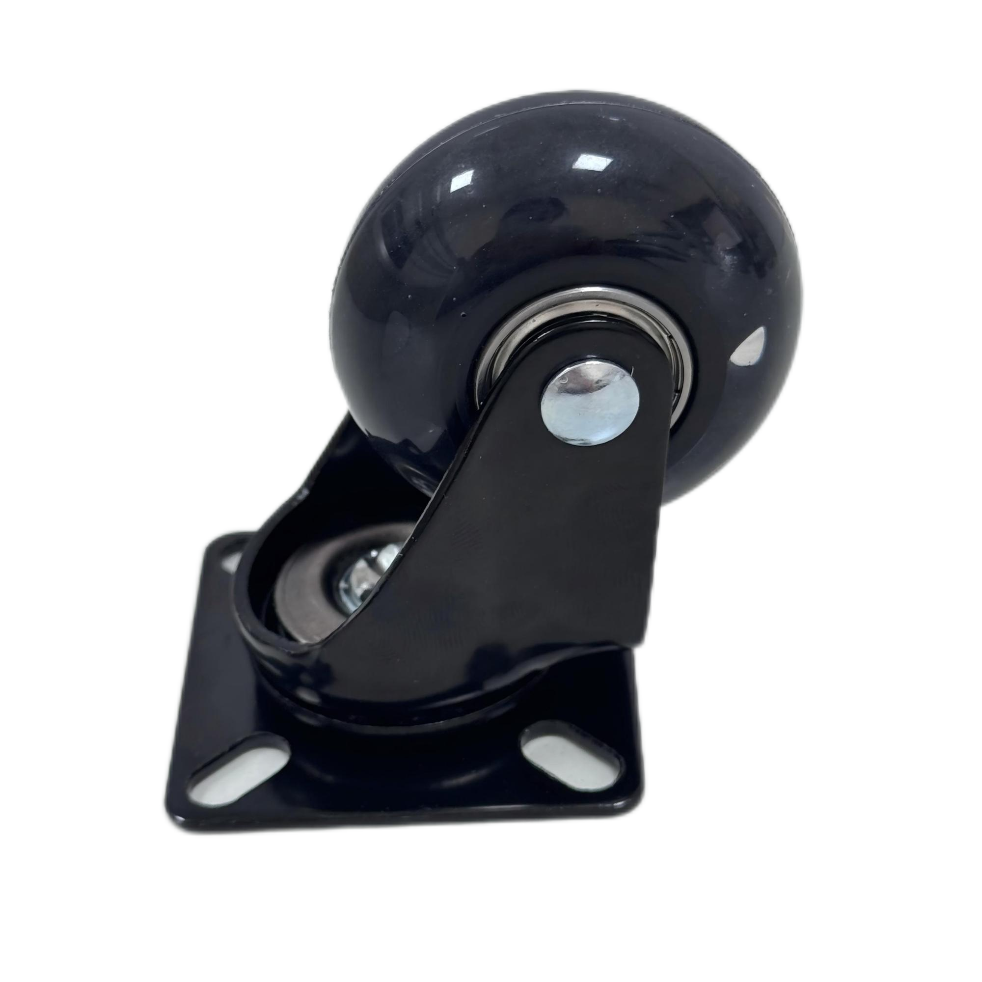 Uxcell 3 Pcs 1.15 Inch Swivel Caster Wheels Nylon 360 Degree Threaded - View #8