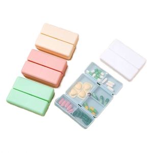 Boîte à pilules magnétique portable en plastique pour 7 jours, organisateur hebdomadaire de médicaments avec 7 compartiments pour le rangement en voyage - Product Image 2