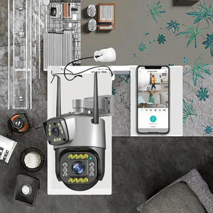 V380 PRO เลนส์คู่กล้องวงจรปิด4G ไร้สายเครือข่าย PTZ แสง bullet กล้องสองทางเสียงสีแสดงภาพกลางคืนความปลอดภัยในร่มของมนุษย์ - Product Image 2