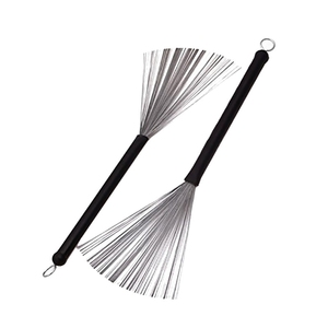 Cepillos de tambor de Jazz de alambre de acero retráctil, baquetas de percusión de 32cm con asas de plástico, accesorios musicales - Product Image 5