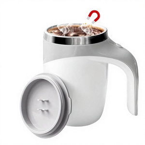 380ml Automatic Stirring Coffee <b>Mug</b> Stainless Steel Electric Mixing Cup USB Rechargeable Travel Drinkware for Home Office - Product Image 4