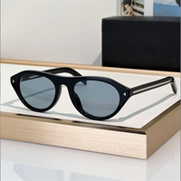 Nouvelles lunettes de soleil ovales de haute qualité avec logo, pour femmes, monture en acétate, protection UV400