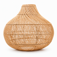 Abat-jour en rotin véritable tissé à la main, vintage, multi-usages, pour lampe suspendue, lampe de table, décoration pour la maison, le restaurant, le commerce