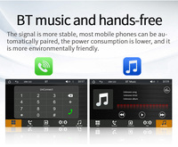 7 "HD pantalla inalámbrica CarPlay Android Auto portátil coche Radio Estéreo RDS/AM/BT/FM/DVR Beakup Cámara vehículo reproductor multimedia