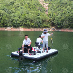 Plataforma <span class=keywords><strong>Flotante</strong></span> Inflable <span class=keywords><strong>para</strong></span> Pesca, Plataforma Plegable, <span class=keywords><strong>Manta</strong></span> Mágica, Tabla de Agua Estática - Product Image 5