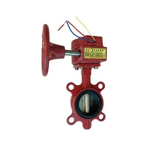 Vanne papillon automatique/manuelle OEM pour signalisation incendie avec raccord à collier pour applications aquatiques et générales - Product Image 1