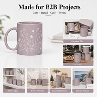 Tazas con Logotipo Personalizado al por Mayor, Taza de Café de Gres de 16 oz con Caja de Regalo para Regalos de Conferencia, Proveedor con MOQ Bajo, Apta para Alimentos, a Prueba de Fugas