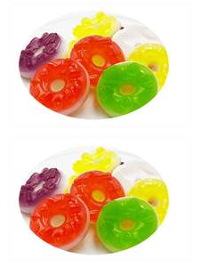 <span class=keywords><strong>Mini</strong></span> fruta caramelo donut suave confitería caramelo múltiples colores ositos de goma donut gommy Candy - Product Image 4