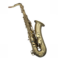 Professional Bb Tenor Saxophone TS300S Vintage Antique Brushed Bronze Finish Brass Wind Instrument Custom Logo Full Accessories