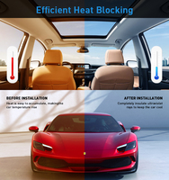 Goodcarway CS75 - Lámina de Protección Solar para Ventanas Delanteras de Cerámica de Color Original, Duración de 5 Años, Alto Aislamiento Térmico, Protección UV Total
