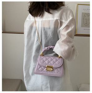 Sac à bandoulière en cuir PU personnalisable pour femme, style coréen, petit sac à chaîne tendance, vente directe d'usine - Product Image 4