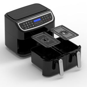 <span class=keywords><strong>Friteuse</strong></span> à air double zone grande puissance 9L 8L <span class=keywords><strong>XL</strong></span> double panier <span class=keywords><strong>friteuse</strong></span> électrique sans huile profonde - Product Image 5