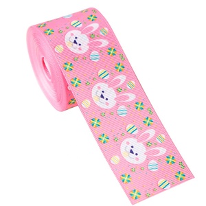 <span class=keywords><strong>Nastro</strong></span> Grosgrain 3,8 <span class=keywords><strong>cm</strong></span> a Doppia Faccia 100% Poliestere Eco-Friendly con Stampa Cartone Animato Coniglio Pasquale Carino, Miglior Vendita 2026 negli USA - Product Image 4
