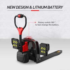 Empileur hydraulique électrique complet de palettes 1500kg 1.5T 22V - Product Image 5