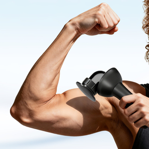 Pistola de Masaje Fascial Profesional Inteligente 5D Rotacional con 6 Cabezales, Masajeador Muscular de Alta Potencia Recargable - Product Image 3