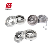 Envío Rápido: Conector de Manguera de Aluminio/Latón de 25mm, 50mm, 65mm, Tipo Storz, Acoplamiento de Manguera Contra Incendios, Tapa Ciega Storz y Llave para Bomberos
