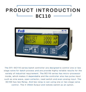 เครื่องควบคุมแบบแบทช์ รุ่น BC-110C พร้อมฟังก์ชันวัดปริมาณการไหลและบันทึกค่ารวม - Product Image 3