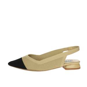 Ballerines pour femmes Keys K 10663, chaussures plates noires à bout pointu, style slingback - Product Image 1