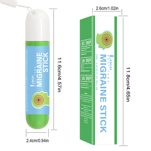 GUOCUI BIO TECH Pure Natural Aliviar Dor De Cabeça Lavanda Óleo De Coco Private Label Tubo Personalizado Logo Roll-on Enxaqueca Vara - Product Image 6