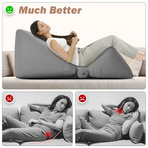 <span class=keywords><strong>Inflatable</strong></span> वेज तकिया समायोज्य नींद समर्थन कुशन लाउंज आराम कुर्सी के लिए रहने वाले कमरे के फर्नीचर के लिए बिस्तर - Product Image 4