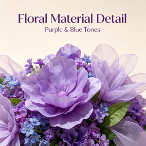 Arrangements floraux de mariage, fleurs géantes, décoration artificielle pour toile de fond de mariage - Product Image 3