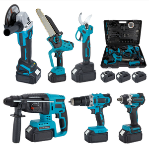 Kit <span class=keywords><strong>Combo</strong></span> di Utensili Elettrici HH Senza Fili in Acciaio al Carbonio - Set 6-in-1 con Batteria al Litio, Trapano a Impatto, Attacco da 1/2, Caricabatterie, Garanzia di 3 Anni - Product Image 3